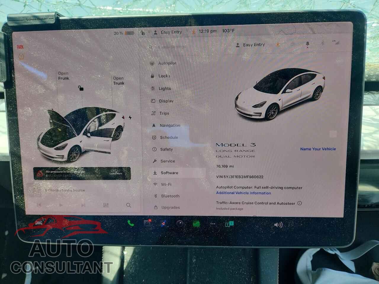 TESLA MODEL 3 2021 - 5YJ3E1EB3MF980622