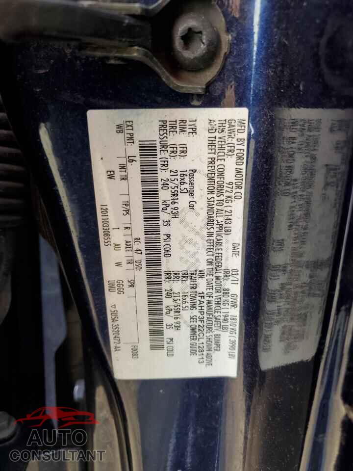 FORD FOCUS 2012 - 1FAHP3F22CL128113