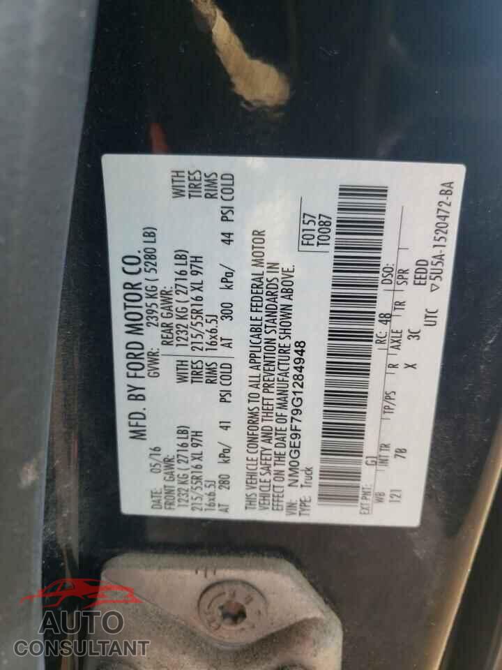 FORD TRANSIT 2016 - NM0GE9F79G1284948