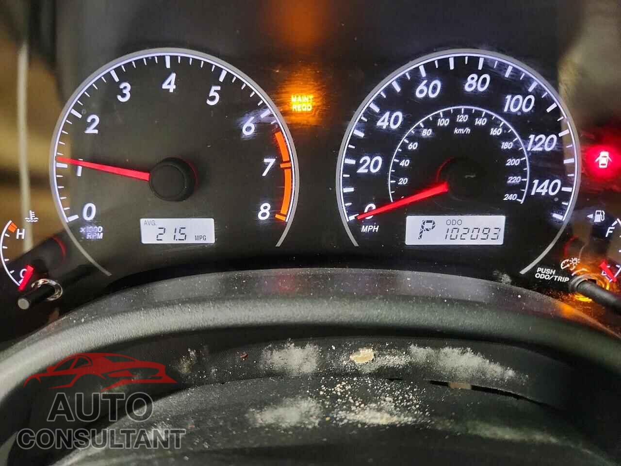 TOYOTA COROLLA 2012 - 2T1BU4EE5CC797512