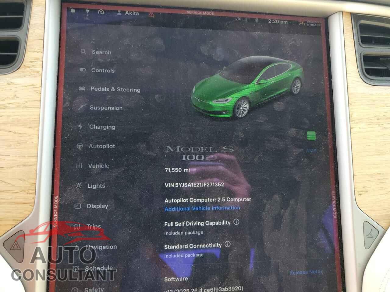 TESLA MODEL S 2018 - 5YJSA1E21JF271352