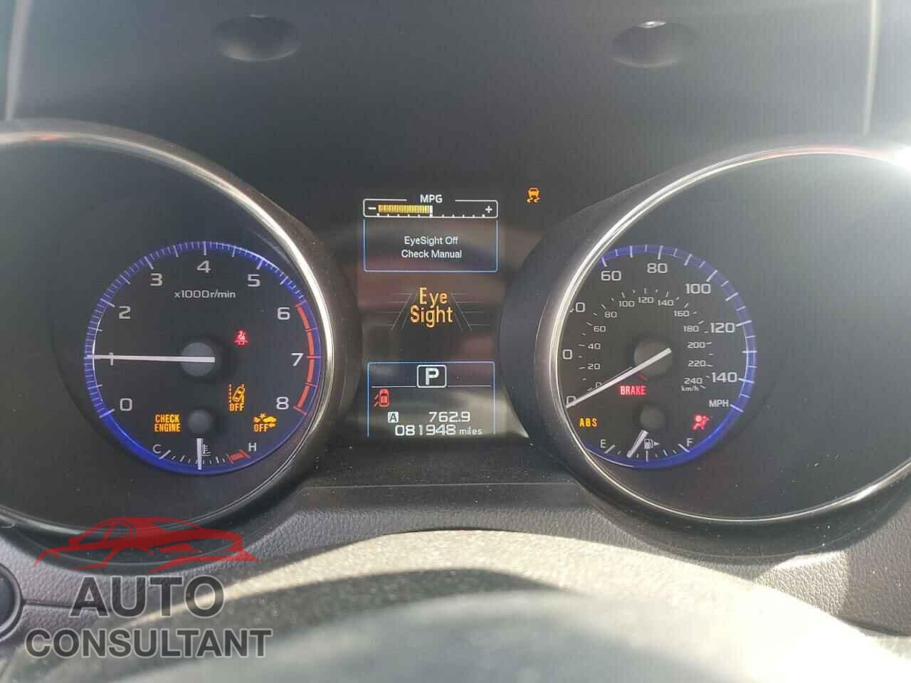 SUBARU OUTBACK 2017 - 4S4BSAHC0H3290754