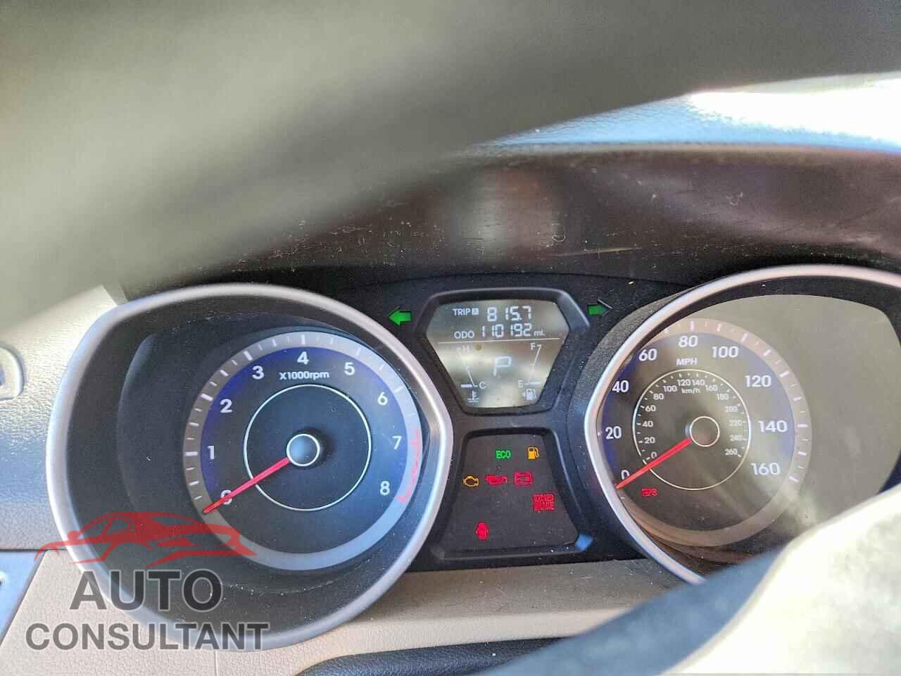 HYUNDAI ELANTRA 2013 - KMHDH4AE5DU813470