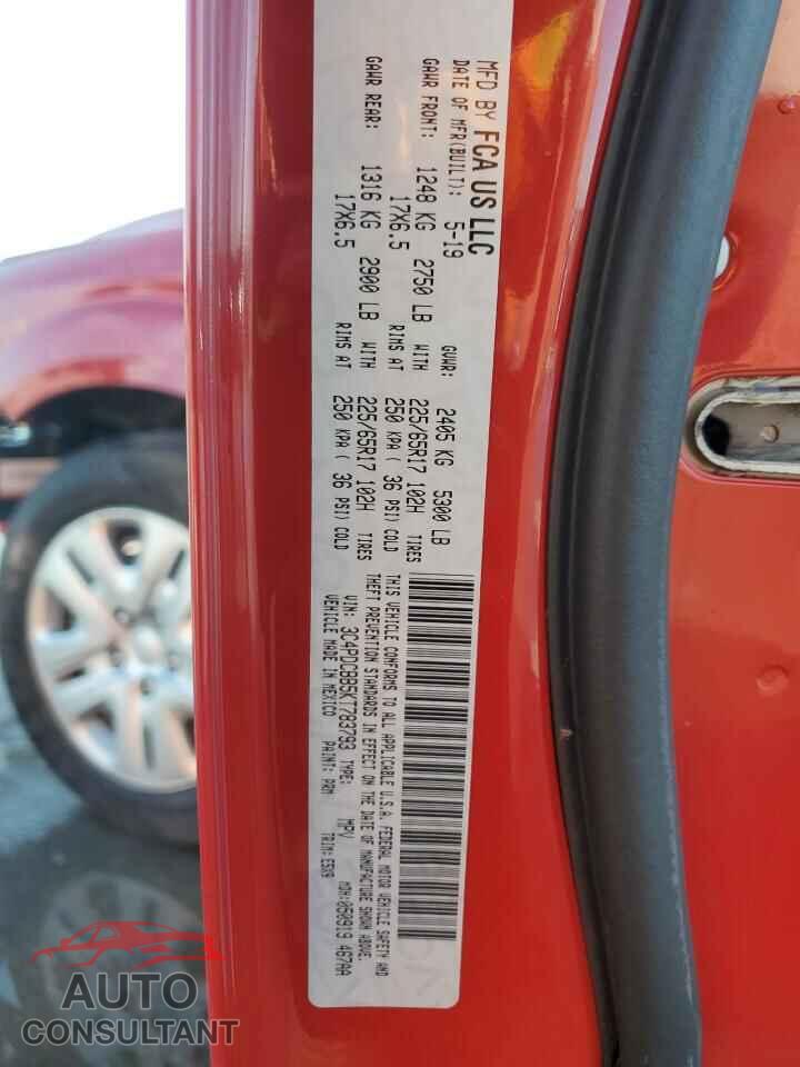 DODGE JOURNEY 2019 - 3C4PDCBB5KT783793