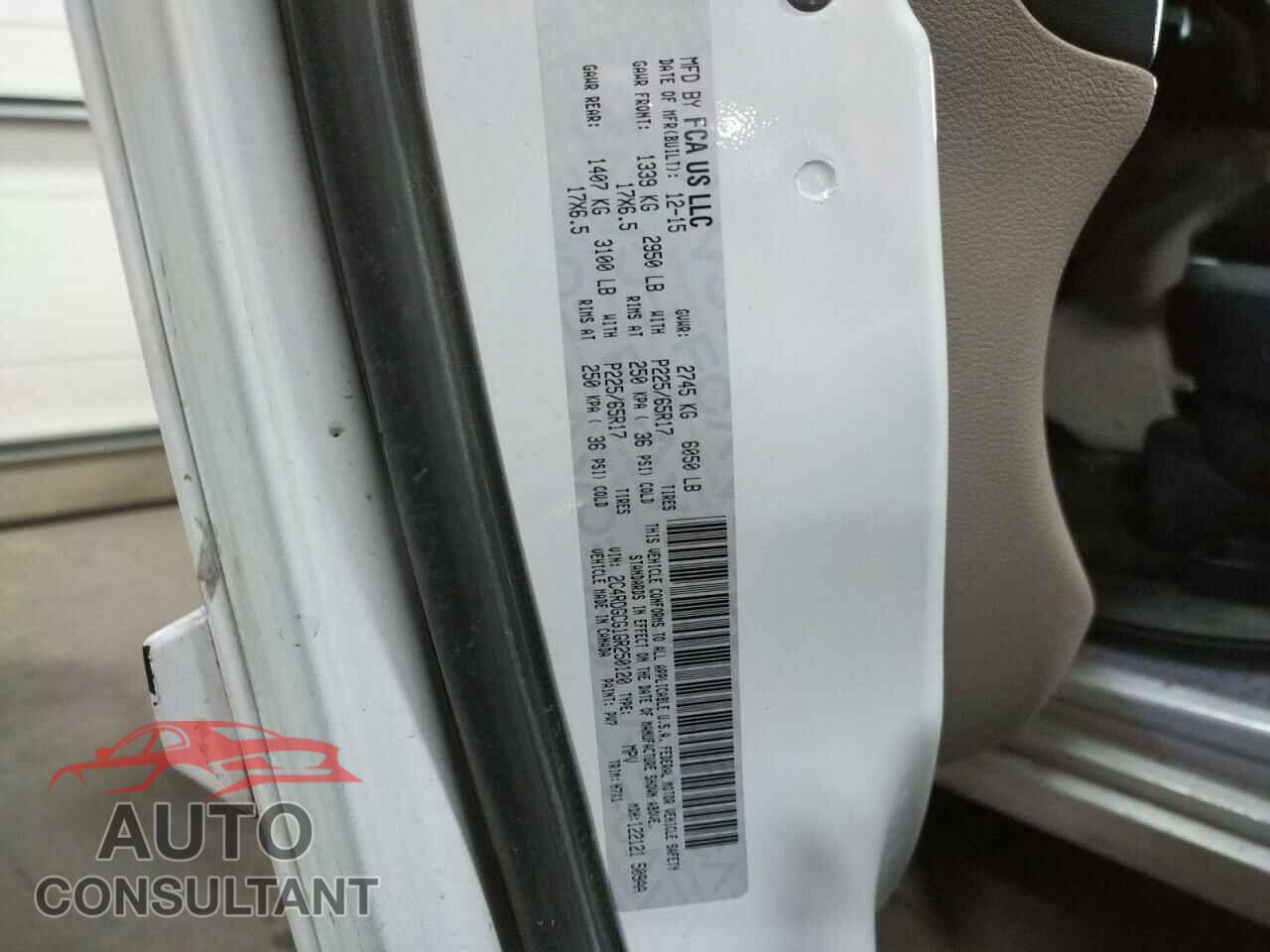 DODGE CARAVAN 2016 - 2C4RDGCG1GR250120