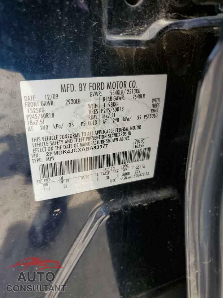 FORD EDGE 2010 - 2FMDK4JCXABA83377