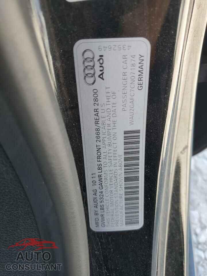AUDI A7 2012 - WAU2GAFC7CN071874