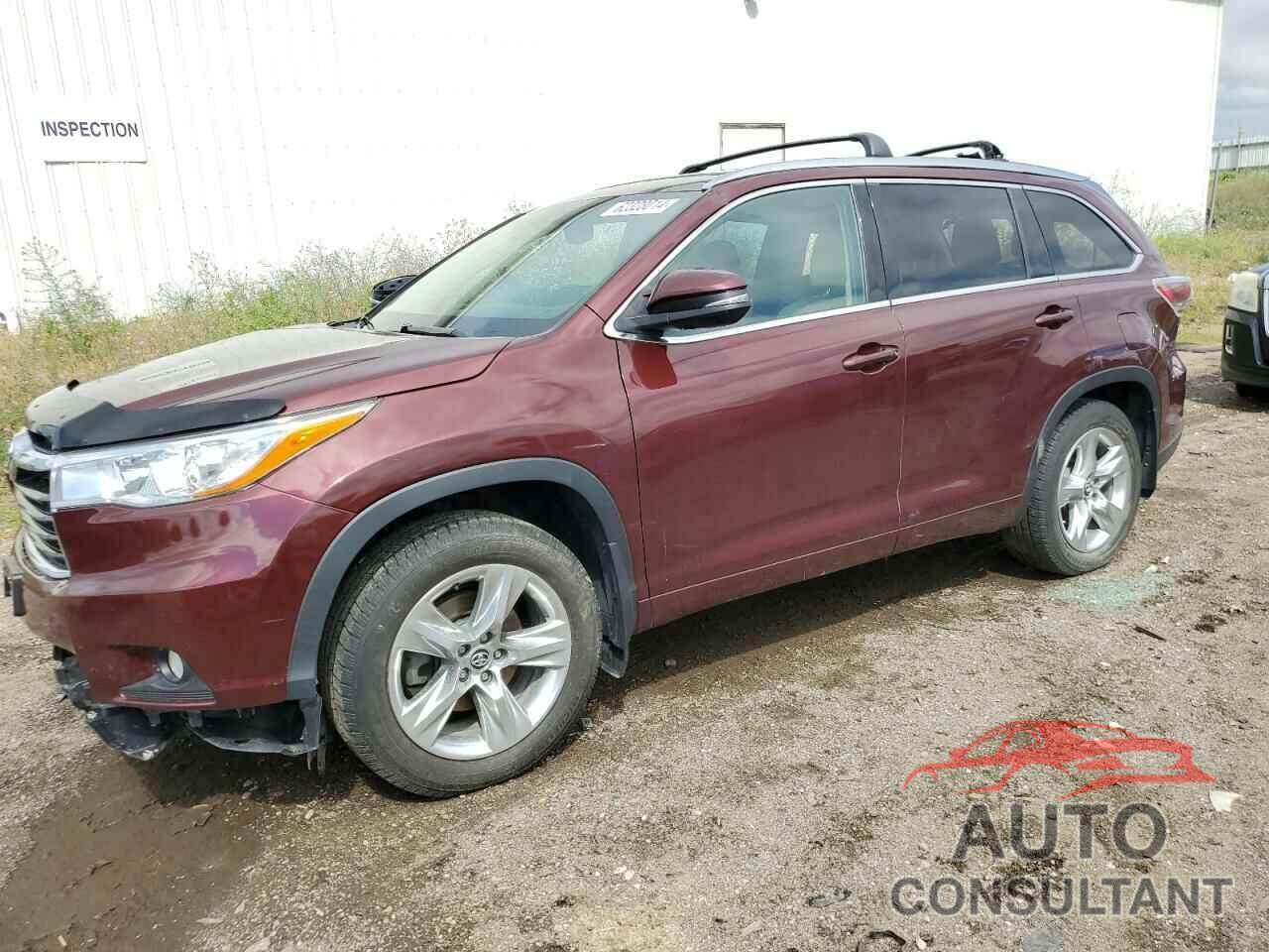 TOYOTA HIGHLANDER 2016 - 5TDDKRFH8GS251479