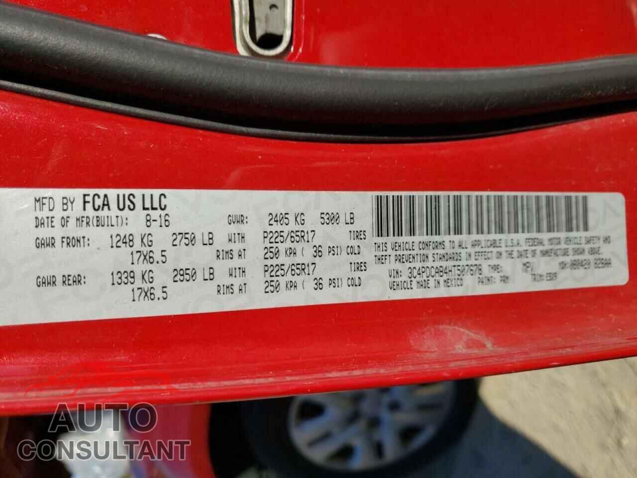DODGE JOURNEY 2017 - 3C4PDCAB4HT507678