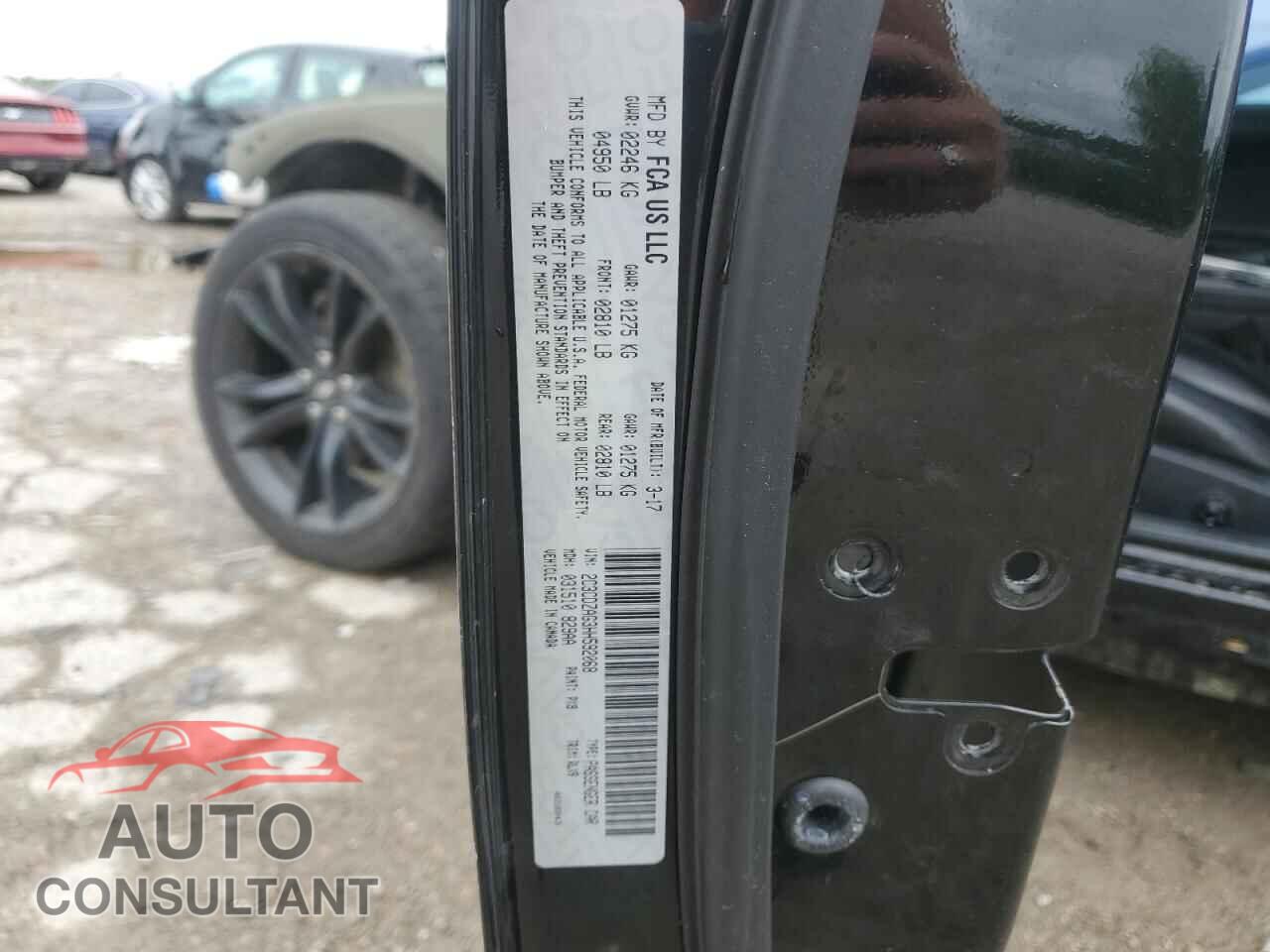 DODGE CHALLENGER 2017 - 2C3CDZAG3HH592068