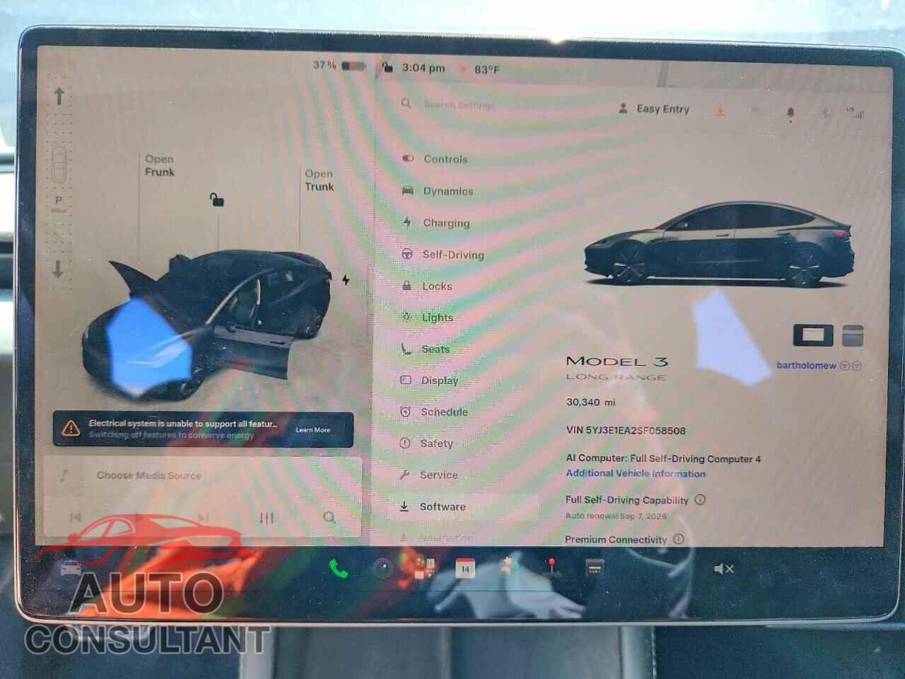 TESLA MODEL 3 2025 - 5YJ3E1EA2SF058508