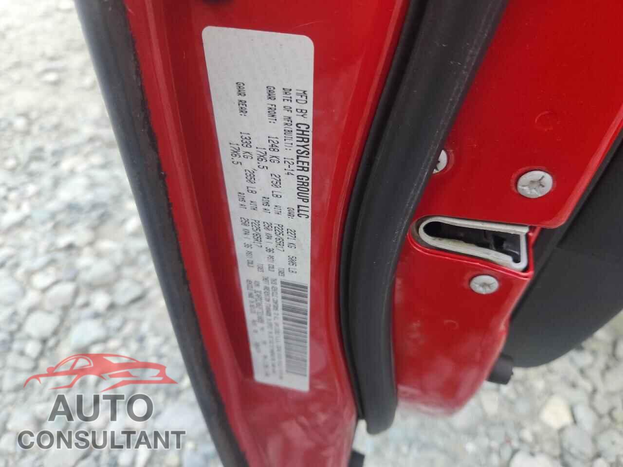 DODGE JOURNEY 2015 - 3C4PDCAB2FT610899