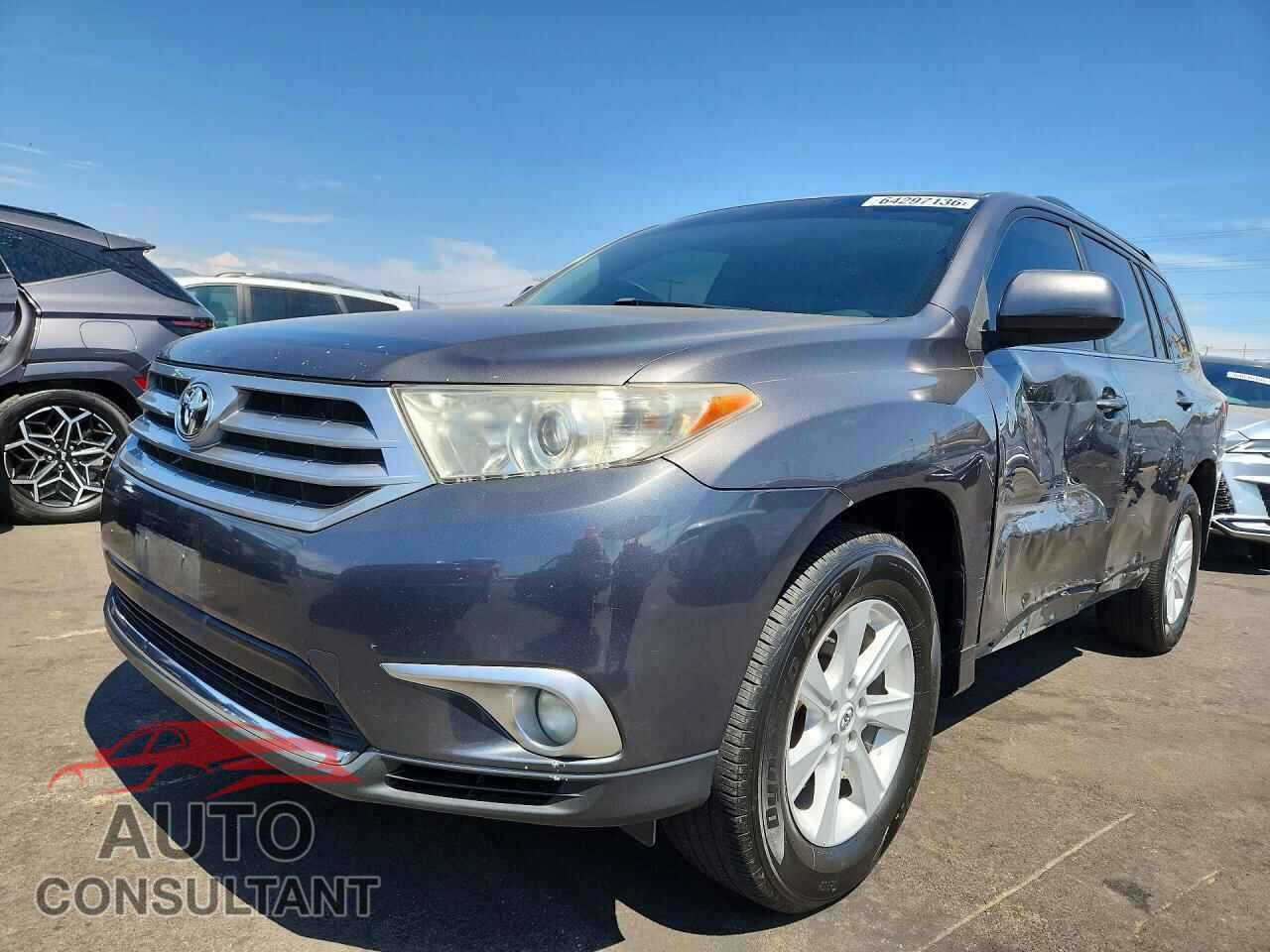 TOYOTA HIGHLANDER 2012 - 5TDZA3EH0CS024014