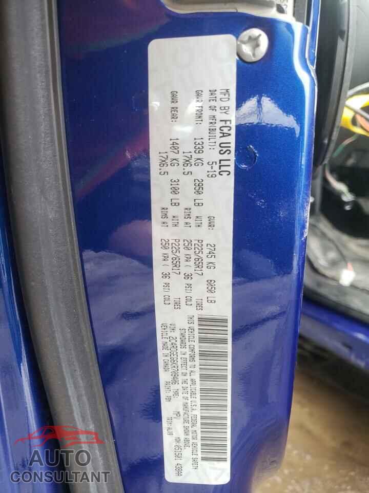 DODGE CARAVAN 2019 - 2C4RDGEG6KR709406