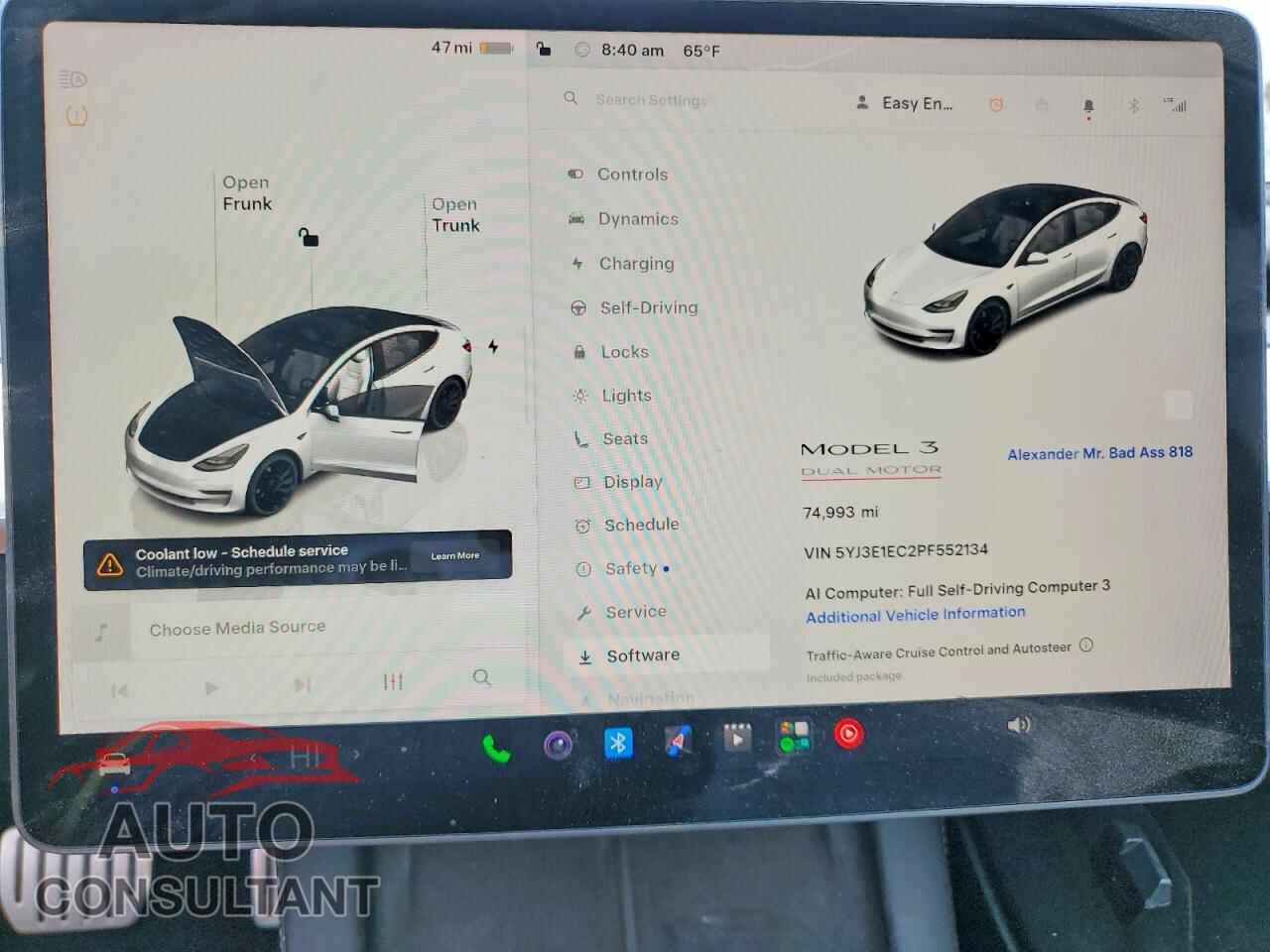 TESLA MODEL 3 2023 - 5YJ3E1EC2PF552134