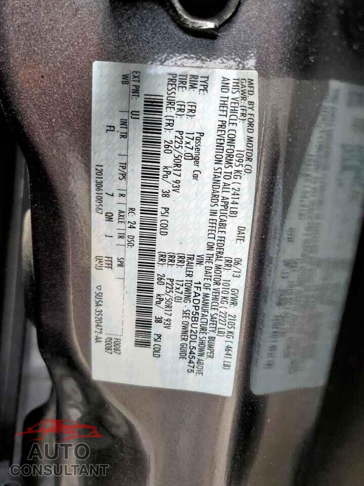 FORD CMAX 2013 - 1FADP5BU2DL545475