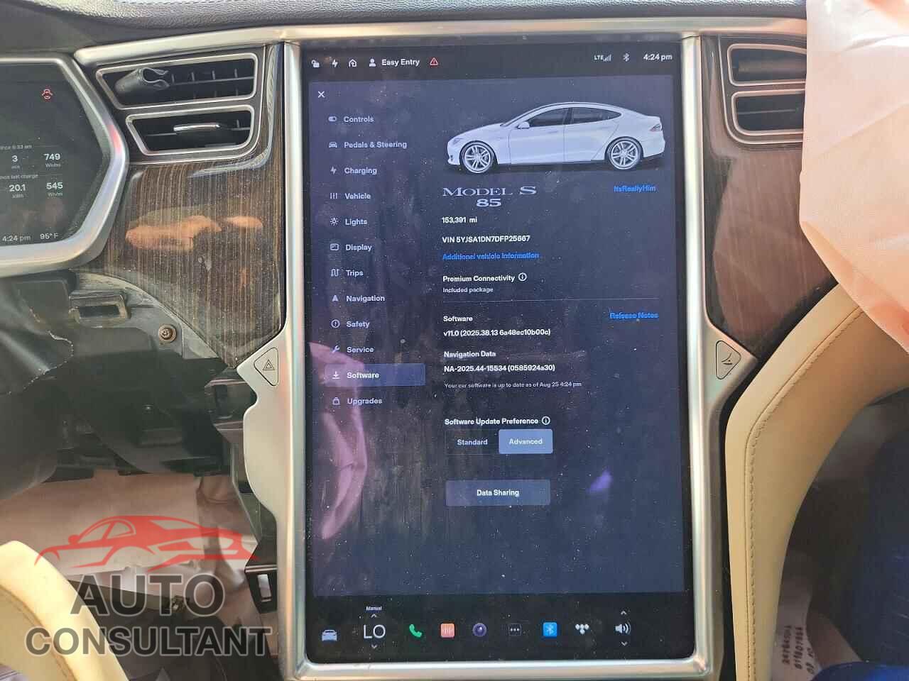 TESLA MODEL S 2013 - 5YJSA1DN7DFP25667
