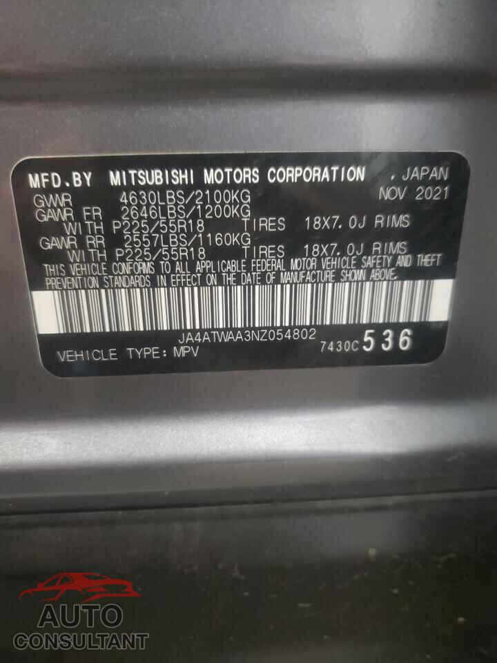 MITSUBISHI ECLIPSE 2022 - JA4ATWAA3NZ054802