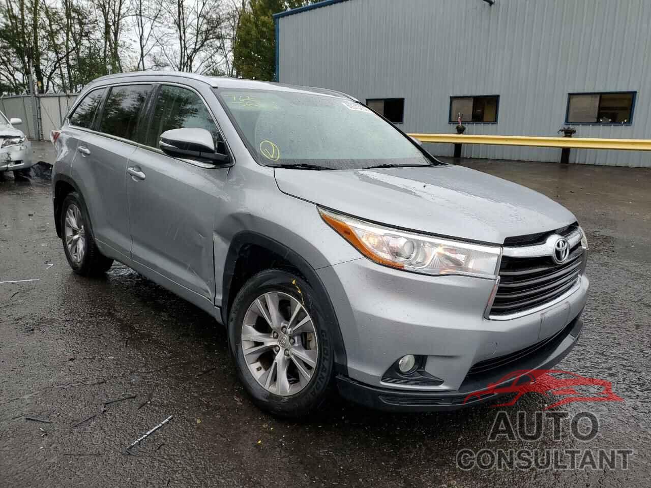 TOYOTA HIGHLANDER 2015 - 5TDJKRFH4FS208629