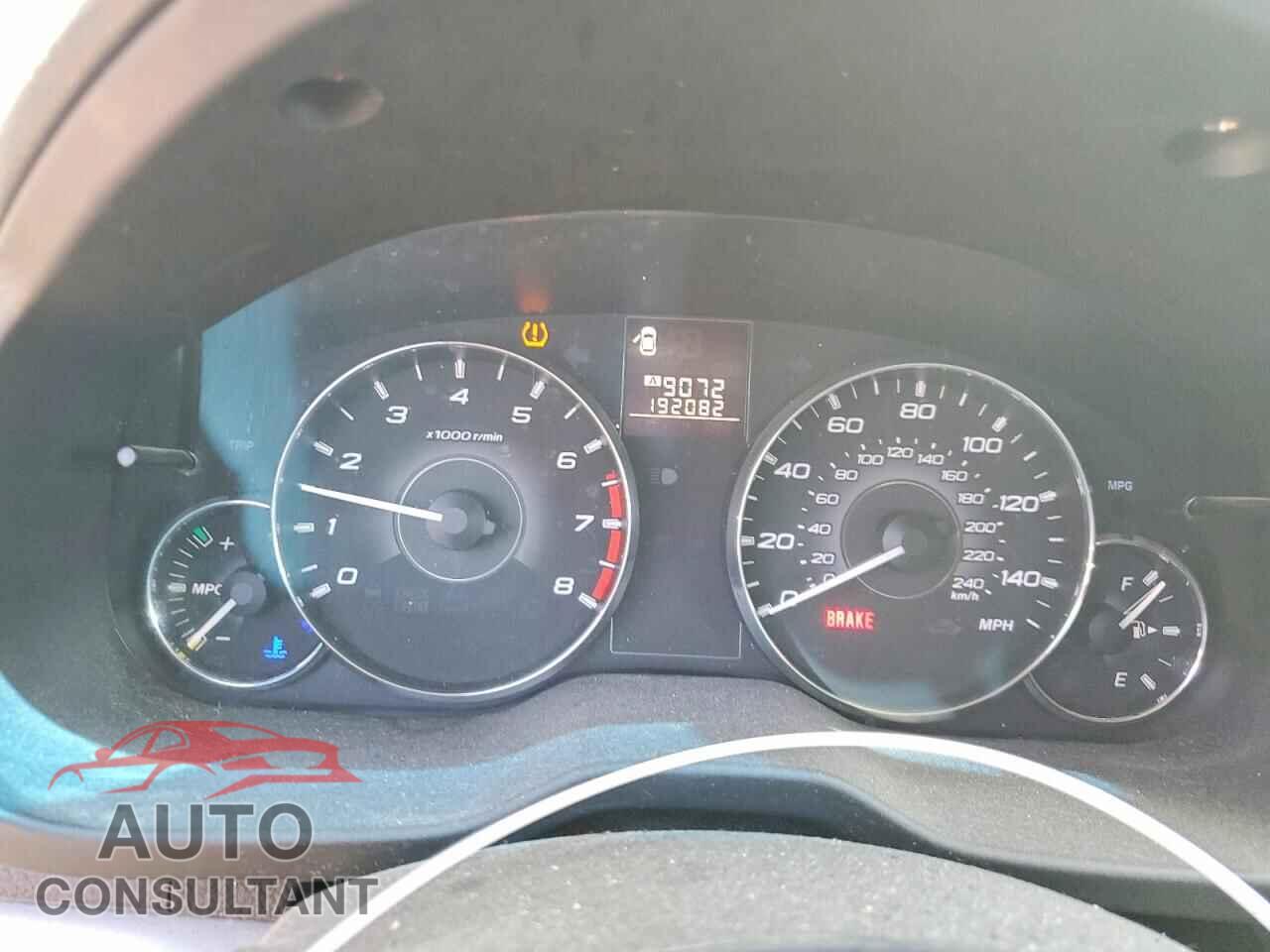 SUBARU OUTBACK 2012 - 4S4BRBCC4C1226794