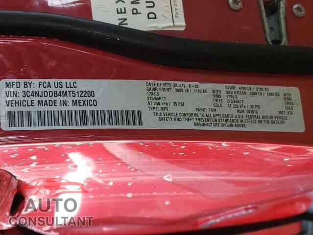 JEEP COMPASS 2021 - 3C4NJDDB4MT512200