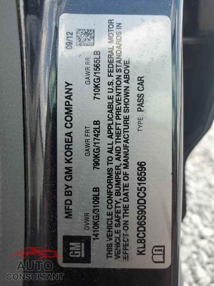 CHEVROLET SPARK 2013 - KL8CD6S90DC516596
