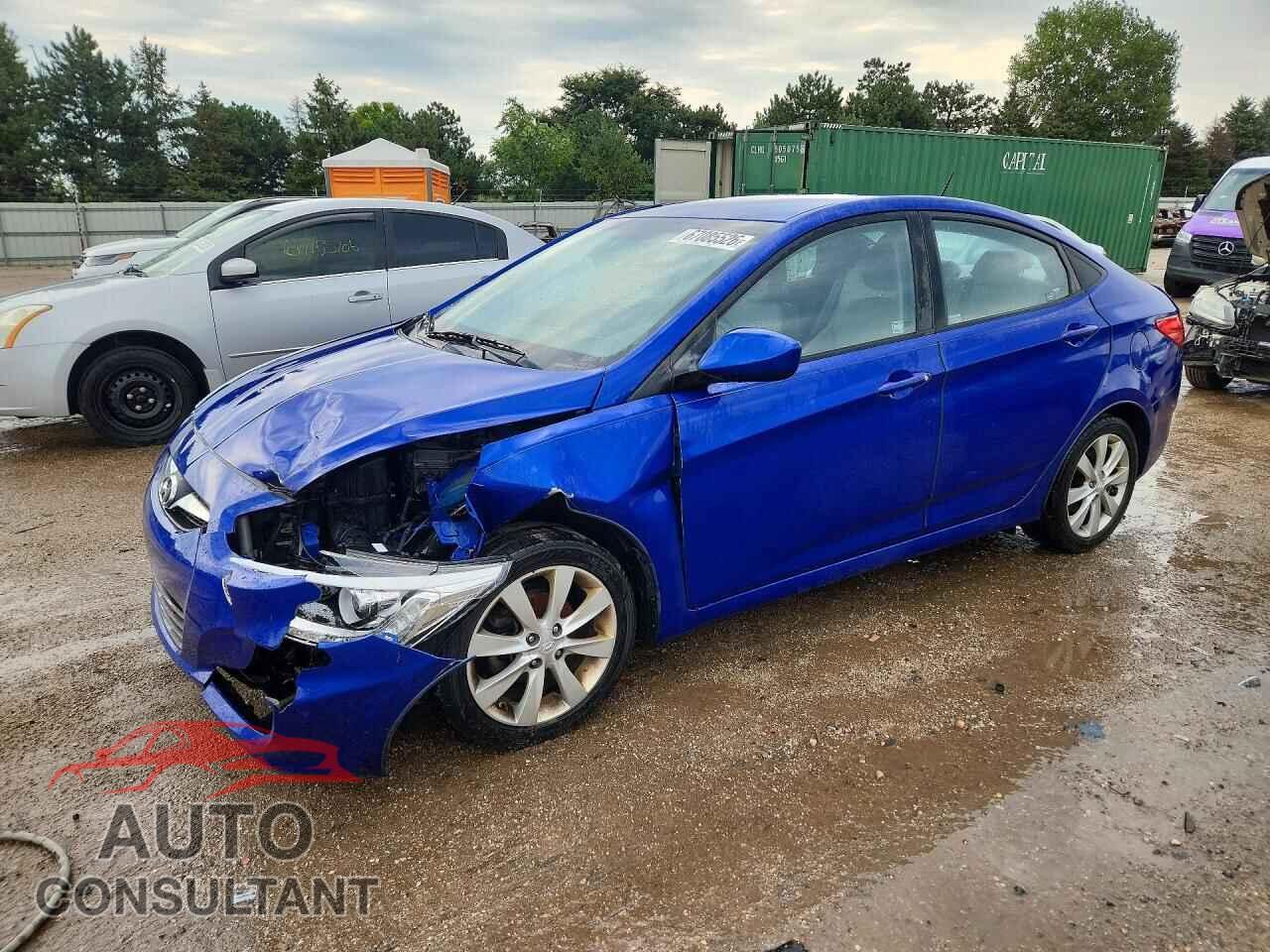 HYUNDAI ACCENT 2014 - KMHCU4AE0EU597634