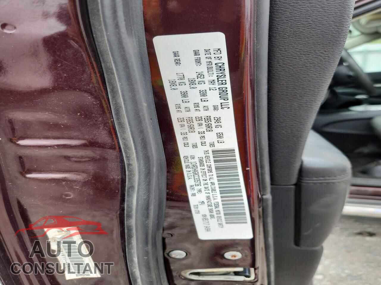 DODGE DURANGO 2012 - 1C4RDHAG0CC335736