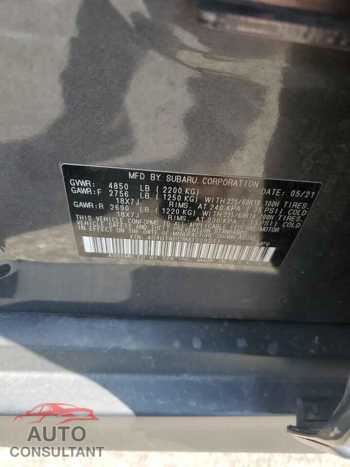 SUBARU OUTBACK 2021 - 4S4BTAPC8M3229211