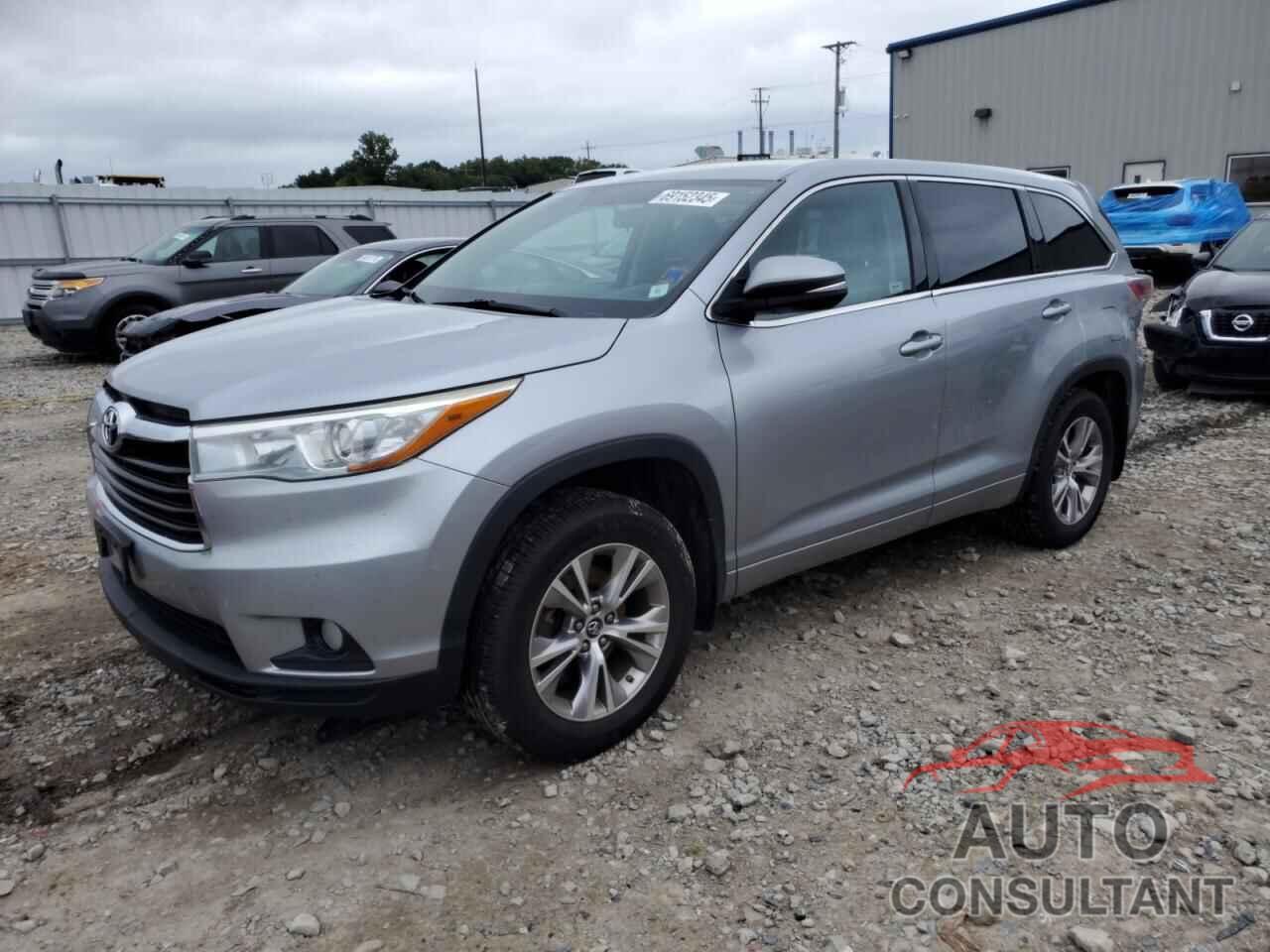 TOYOTA HIGHLANDER 2016 - 5TDBKRFH4GS356253