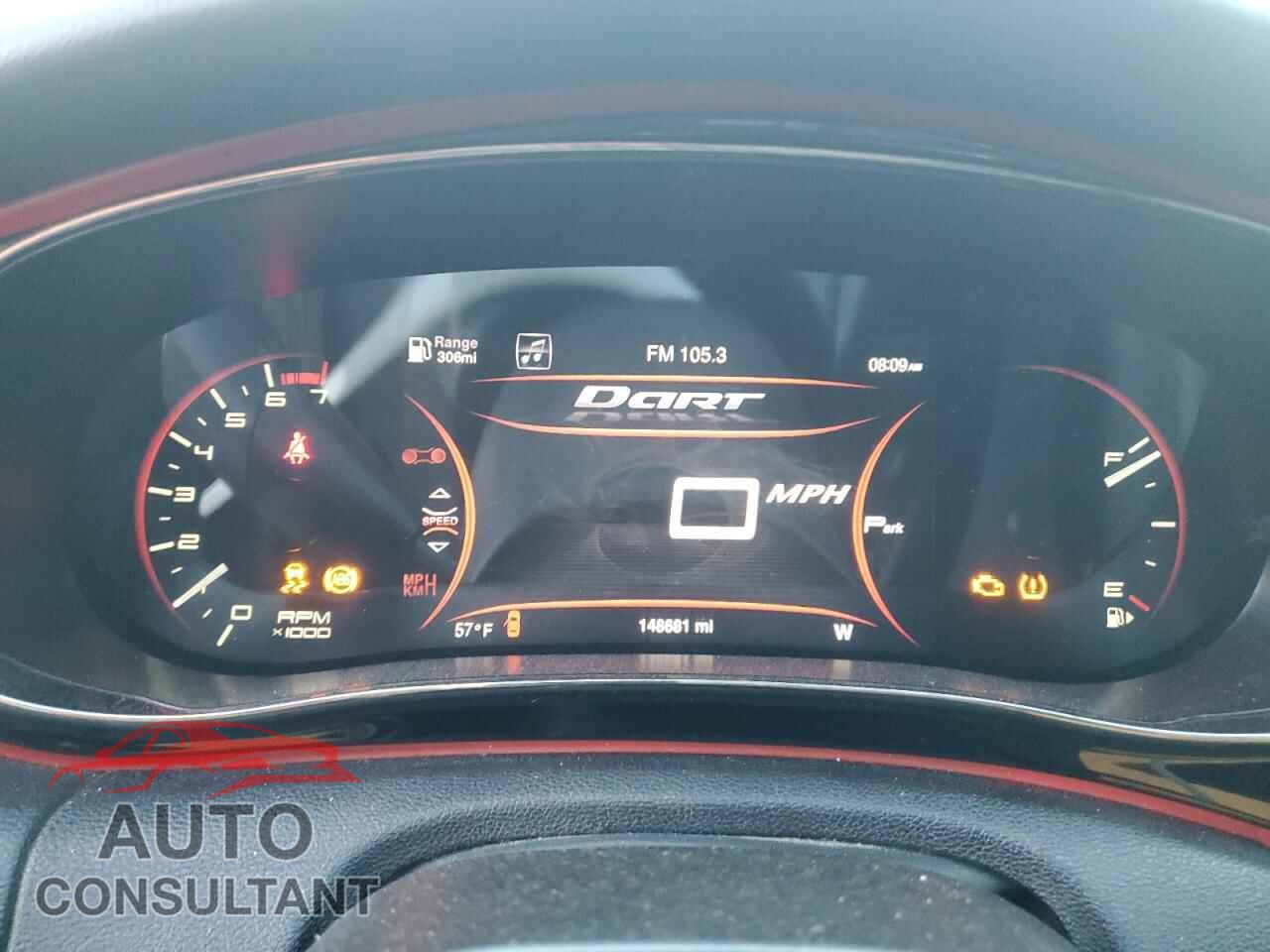 DODGE DART 2014 - 1C3CDFEB8ED918825
