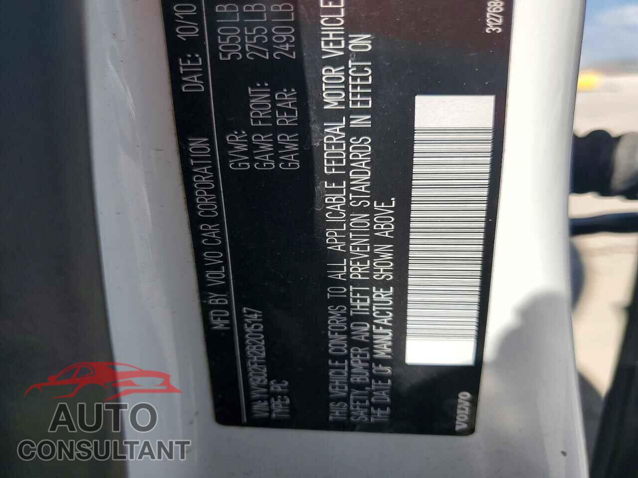 VOLVO S60 2011 - YV1902FH2B2015147