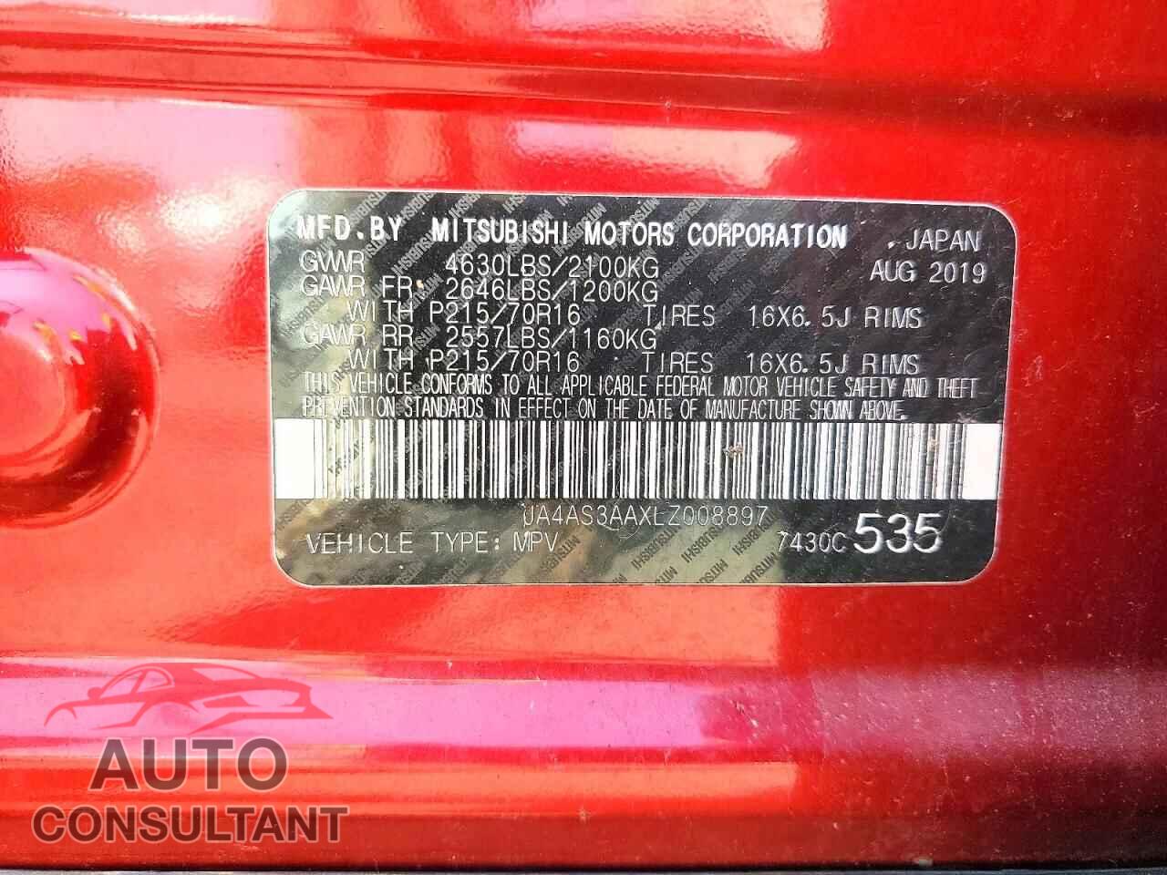 MITSUBISHI ECLIPSE 2020 - JA4AS3AAXLZ008897
