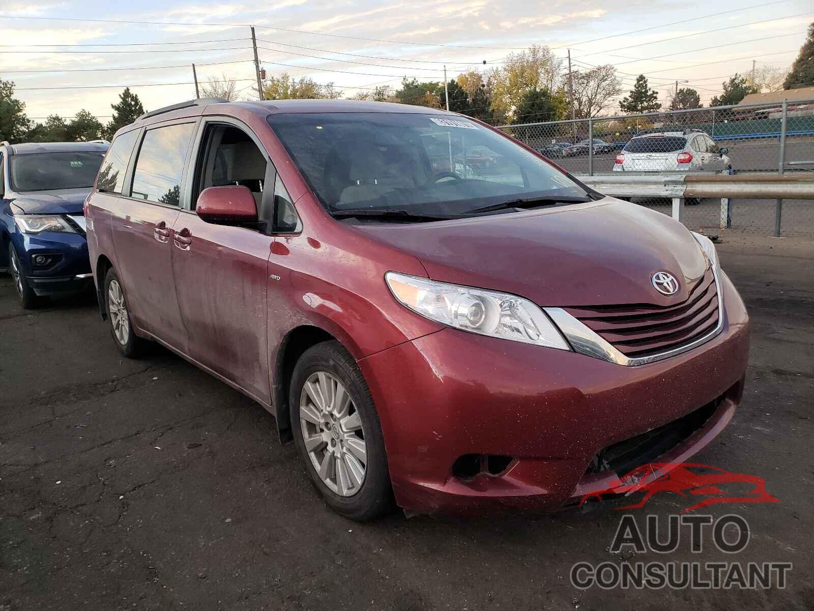 TOYOTA SIENNA 2017 - 5TDJZ3DC4HS182780