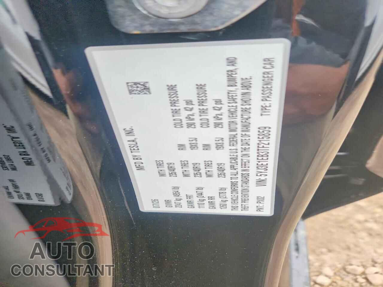 TESLA MODEL 3 2026 - 5YJ3E1EB3TF215859