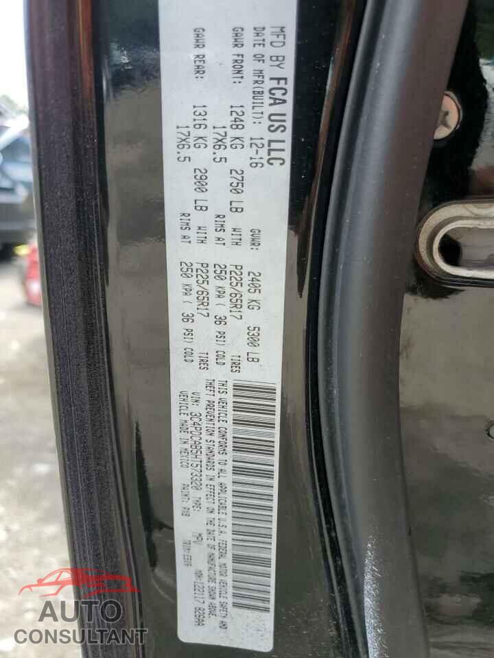 DODGE JOURNEY 2017 - 3C4PDCAB5HT573320