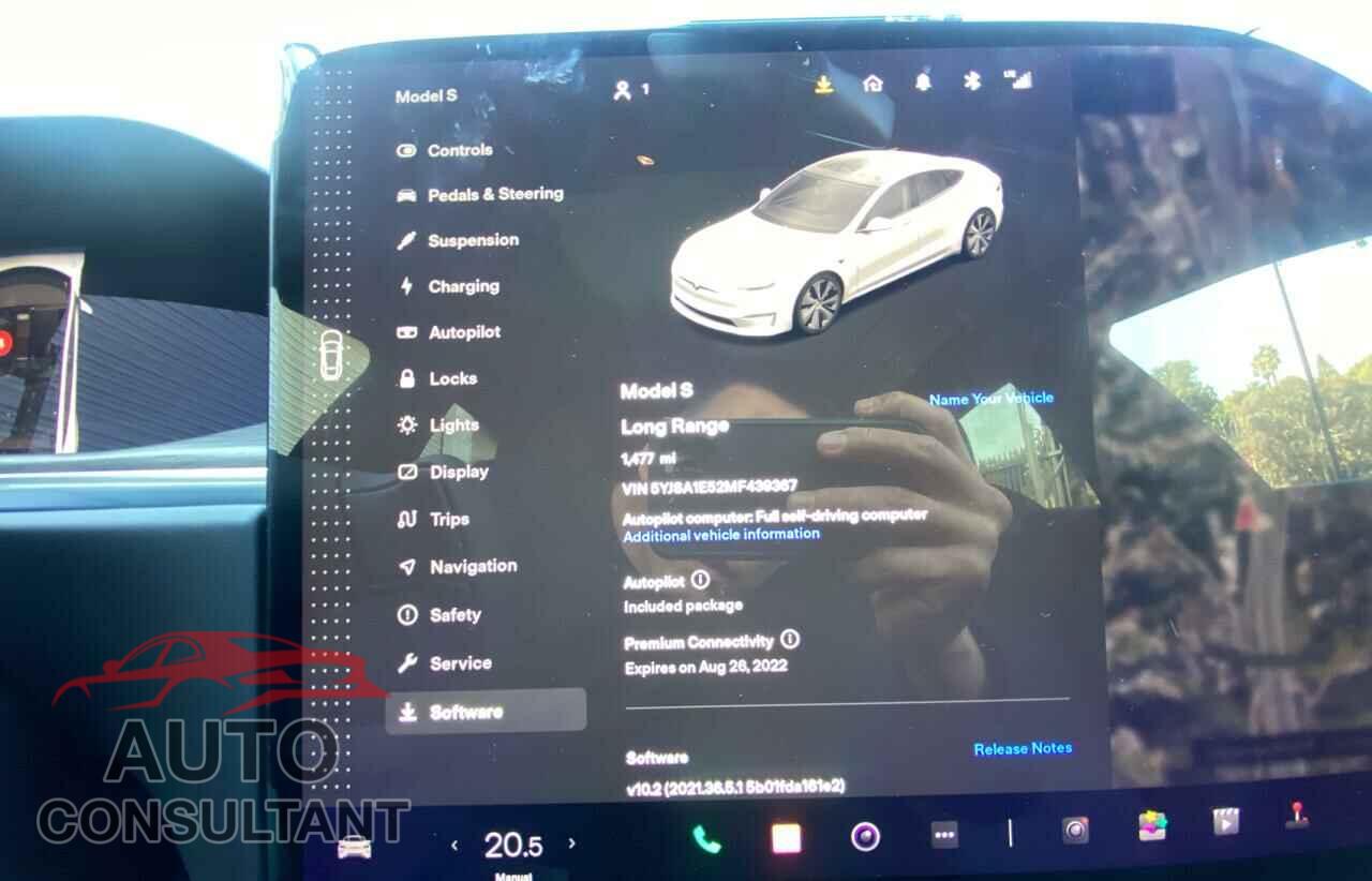 TESLA MODEL S 2021 - 5YJSA1E52MF439367