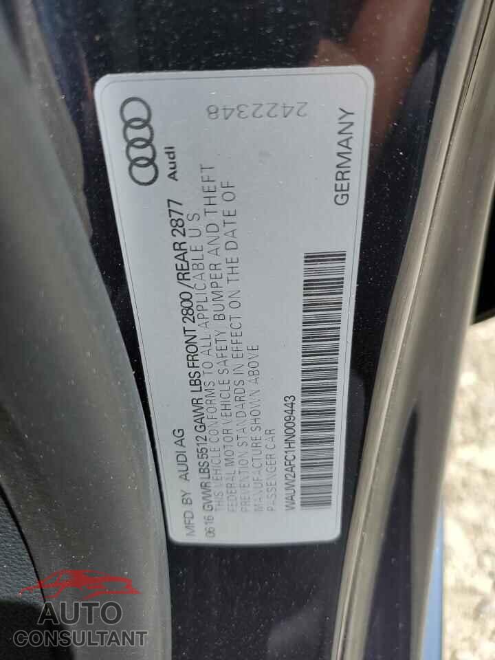 AUDI A7 2017 - WAUW2AFC1HN009443