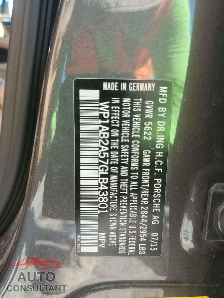 PORSCHE MACAN 2016 - WP1AB2A57GLB43801