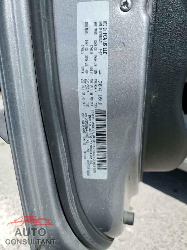 DODGE CARAVAN 2017 - 2C4RDGBG5HR726839
