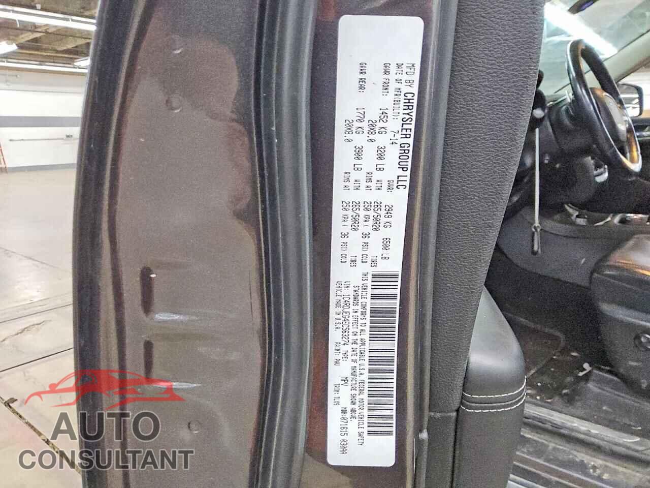 DODGE DURANGO 2014 - 1C4RDJEG4EC563274