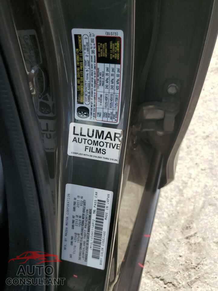 MAZDA 6 2017 - JM1GL1V5XH1116912