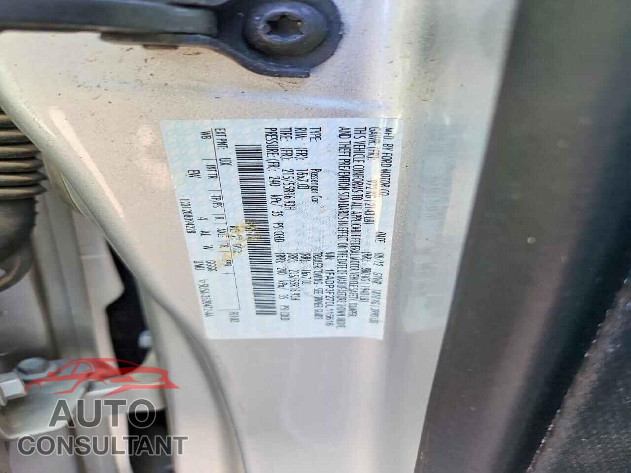 FORD FOCUS 2013 - 1FADP3F27DL115616