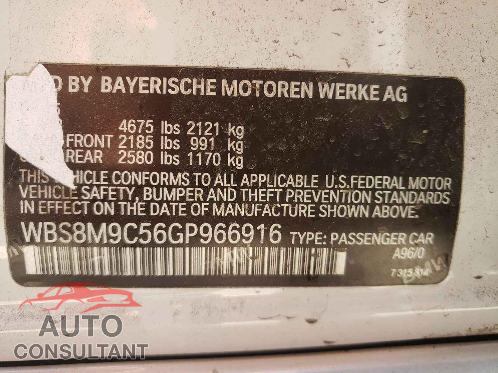 BMW M3 2016 - WBS8M9C56GP966916