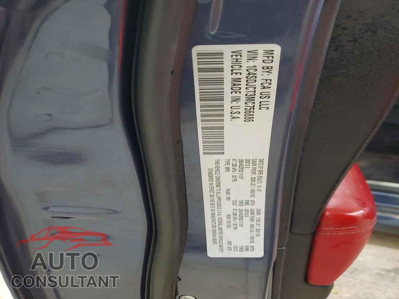 DODGE DURANGO 2021 - 1C4SDJCT3MC756886