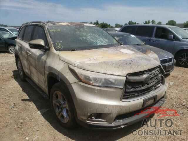 TOYOTA HIGHLANDER 2016 - 5TDDKRFH8GS334913