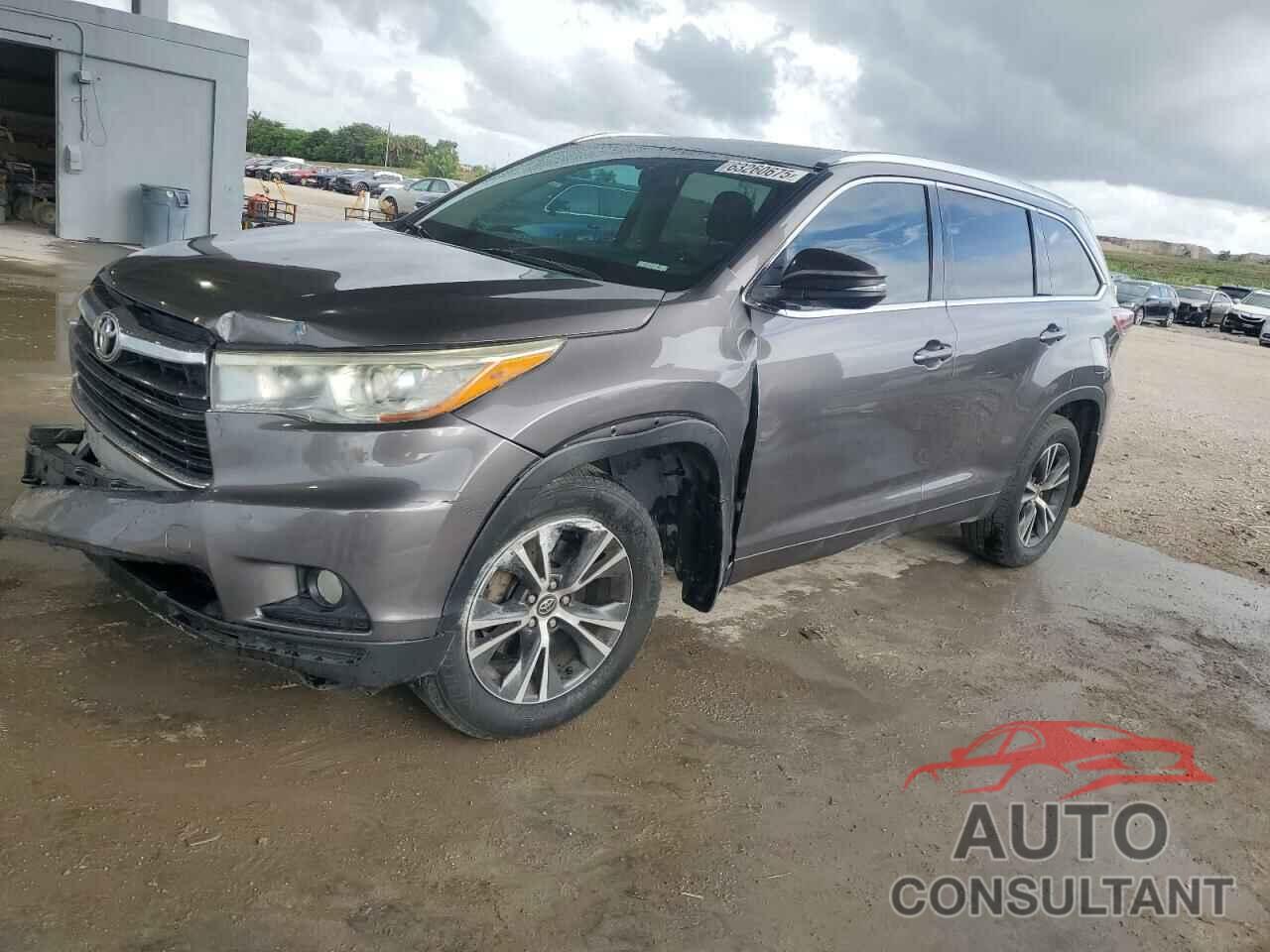 TOYOTA HIGHLANDER 2016 - 5TDJKRFH7GS331388