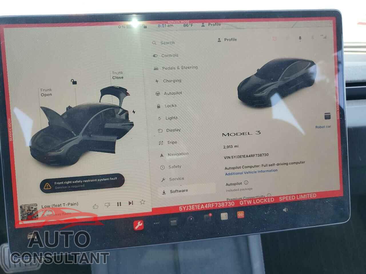 TESLA MODEL 3 2024 - 5YJ3E1EA4RF738730