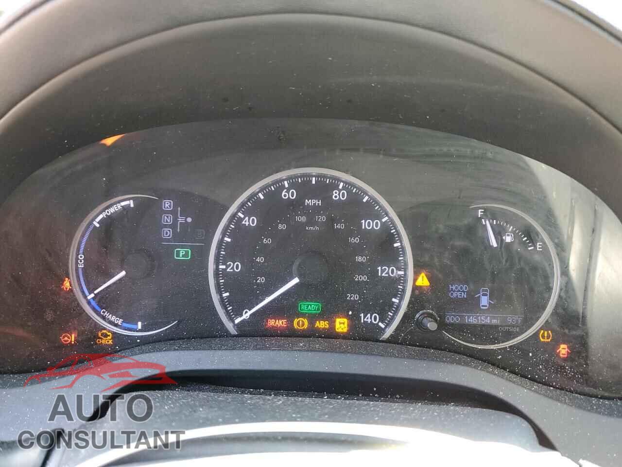 LEXUS CT 200 2012 - JTHKD5BH3C2107130