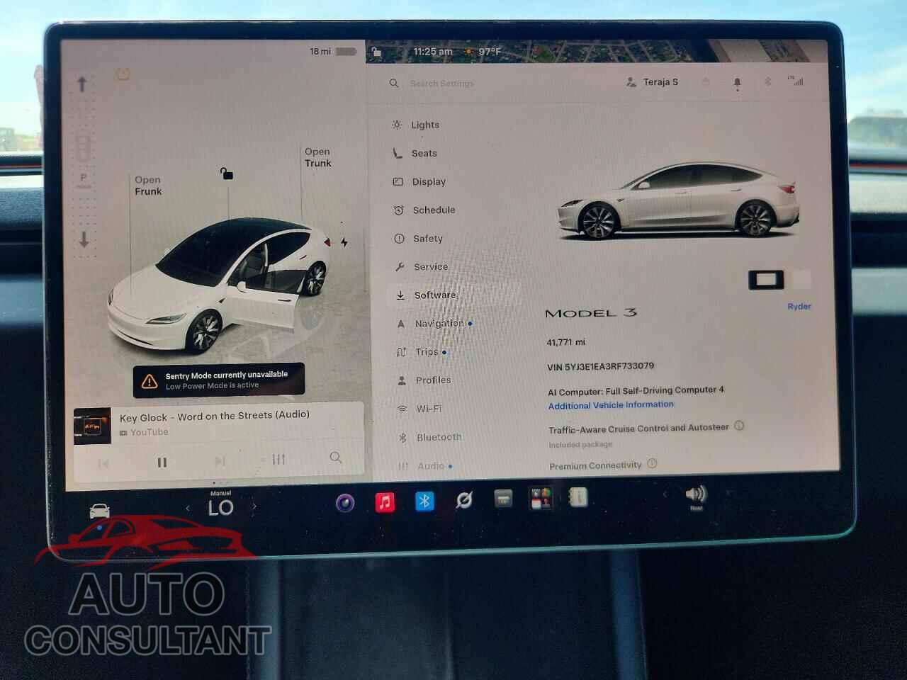 TESLA MODEL 3 2024 - 5YJ3E1EA3RF733079